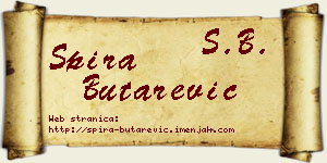 Spira Butarević vizit kartica